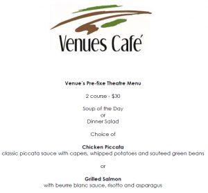 VENUES CAFE MENU